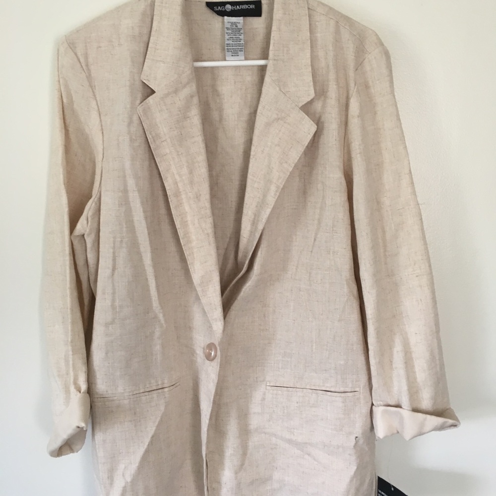 Bundle only*** brand new tan linen blazer